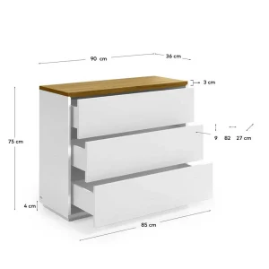 Bestpreis 🎁 90x75x36 Moderne Kommode Mit Push To Open – Vintilias 🔔 18