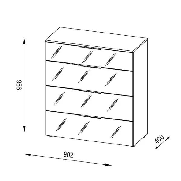 Blitzangebot 🔔 Kommode In Weiß Glas Front – Ildanov 😀 7